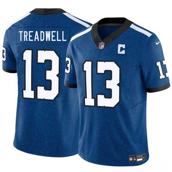 Men%27s Indianapolis Colts #13 Laquon Treadwell Blue 2025 F.U.S.E. Throwback Vapor Limited Stitched Jersey Dzhi->cincinnati bengals->NFL Jersey